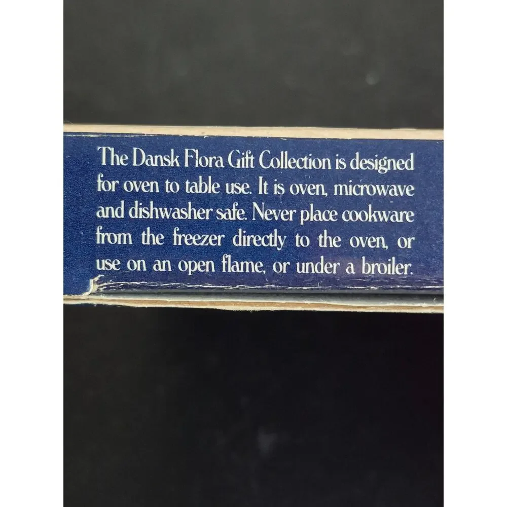 VTG Dansk Flora‎ Trivet Bayberry by Niels Refsgaard 1920 Design Blue White New
